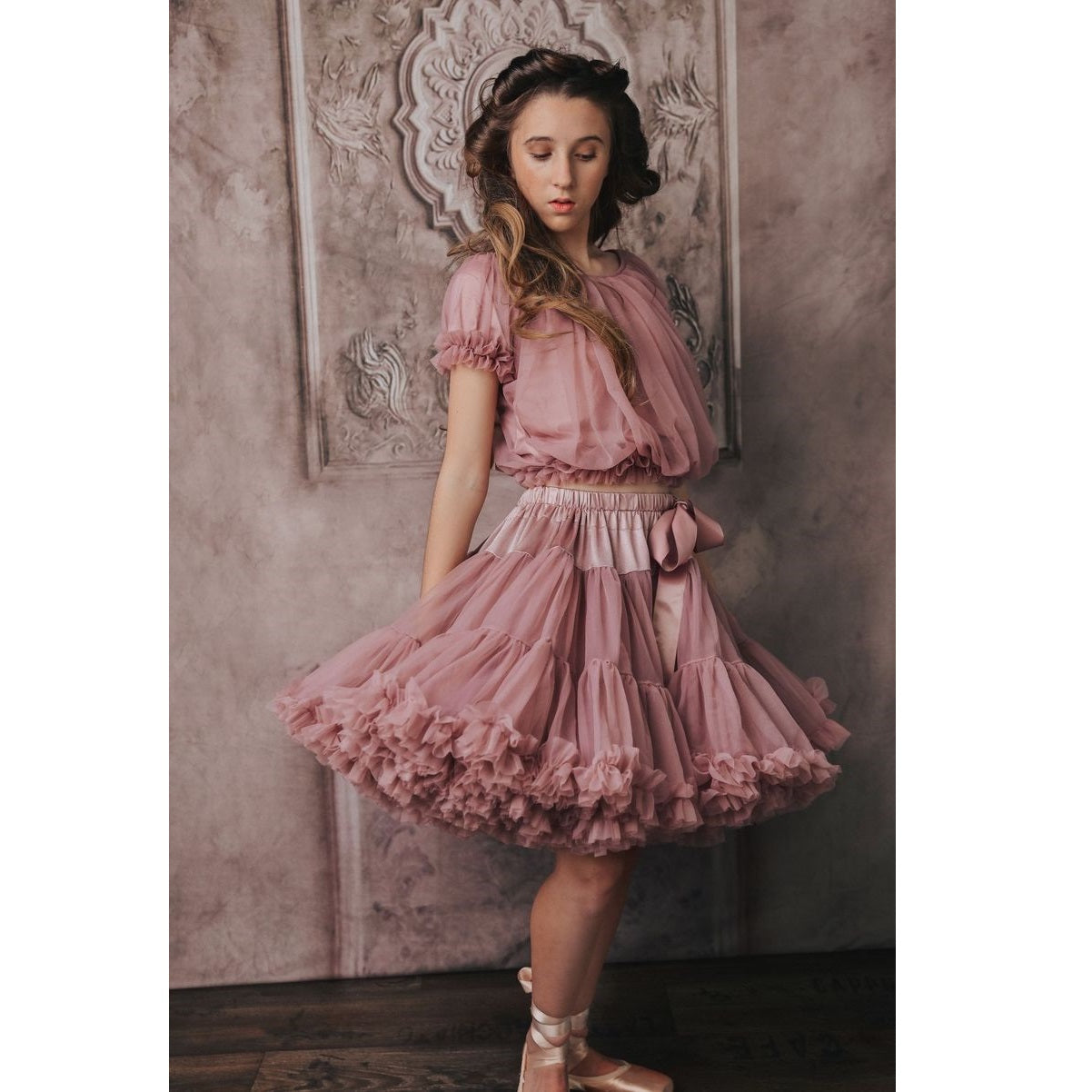 DOLLY BY LE PETIT TOM PETTISKIRT THUMBELINA MAUVE