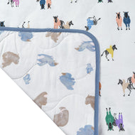 NEST DESIGNS BAMBOO COTTON WATERPROOF CHANGE PAD SERENGETI (LARGE)