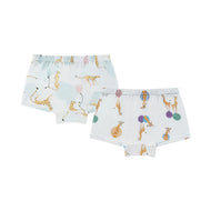 NEST DESIGNS BAMBOO GIRLS BOY SHORT UNDERWEAR (2 PACK) PRAIRIE FUN