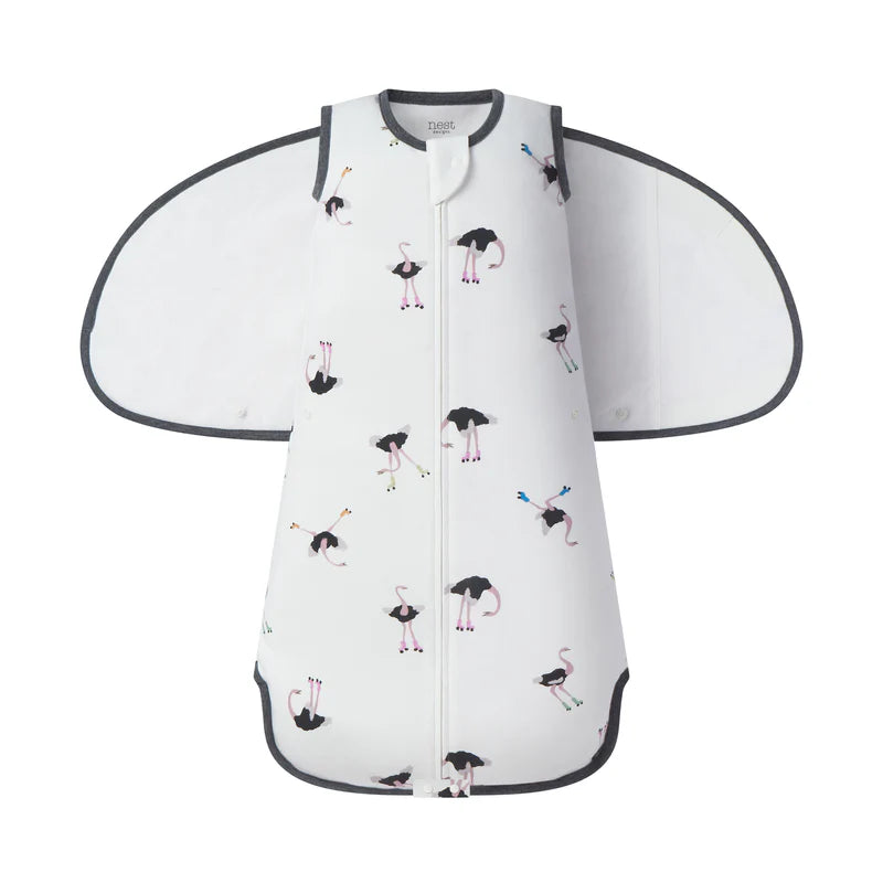 NEST DESIGNS ORGANIC COTTON SWADDLE SLEEP BAG 1.0 TOG LET'S ROLL(0-6M)