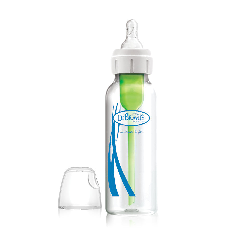 DR. BROWN'S 8OZ / 250ML OPTIONS GLASS NARROW BABY BOTTLES -