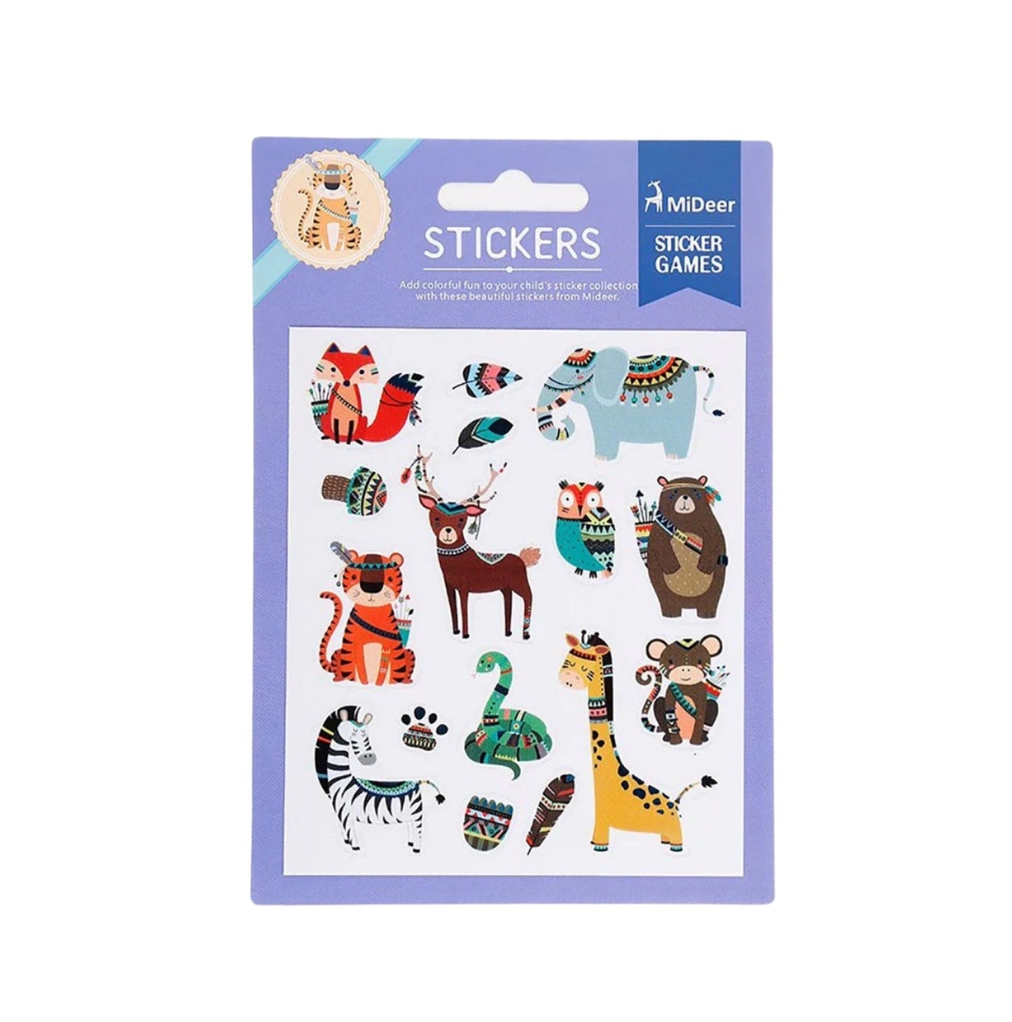 MIDEER COLOURFUL STICKERS-TIGER 