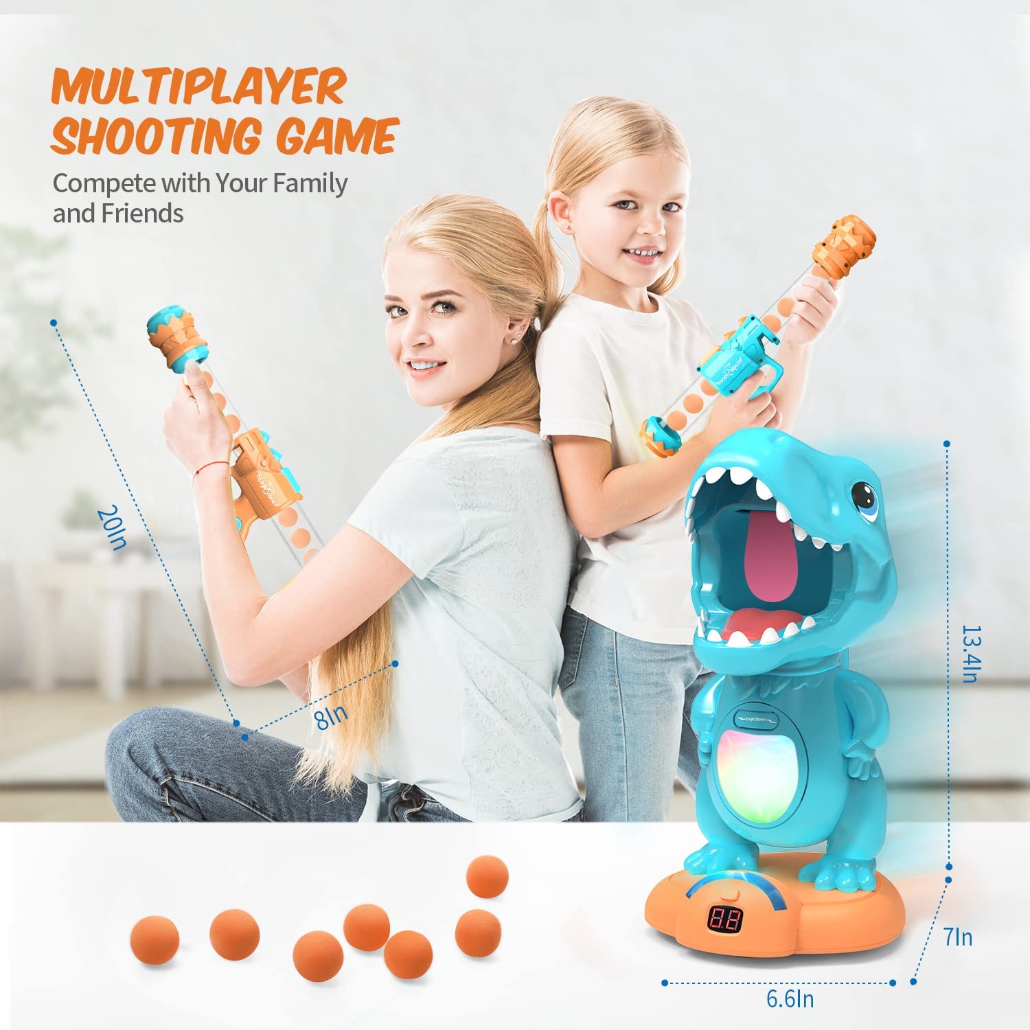 Eagle Stone Dinosaur Shooting Game Toy Kit