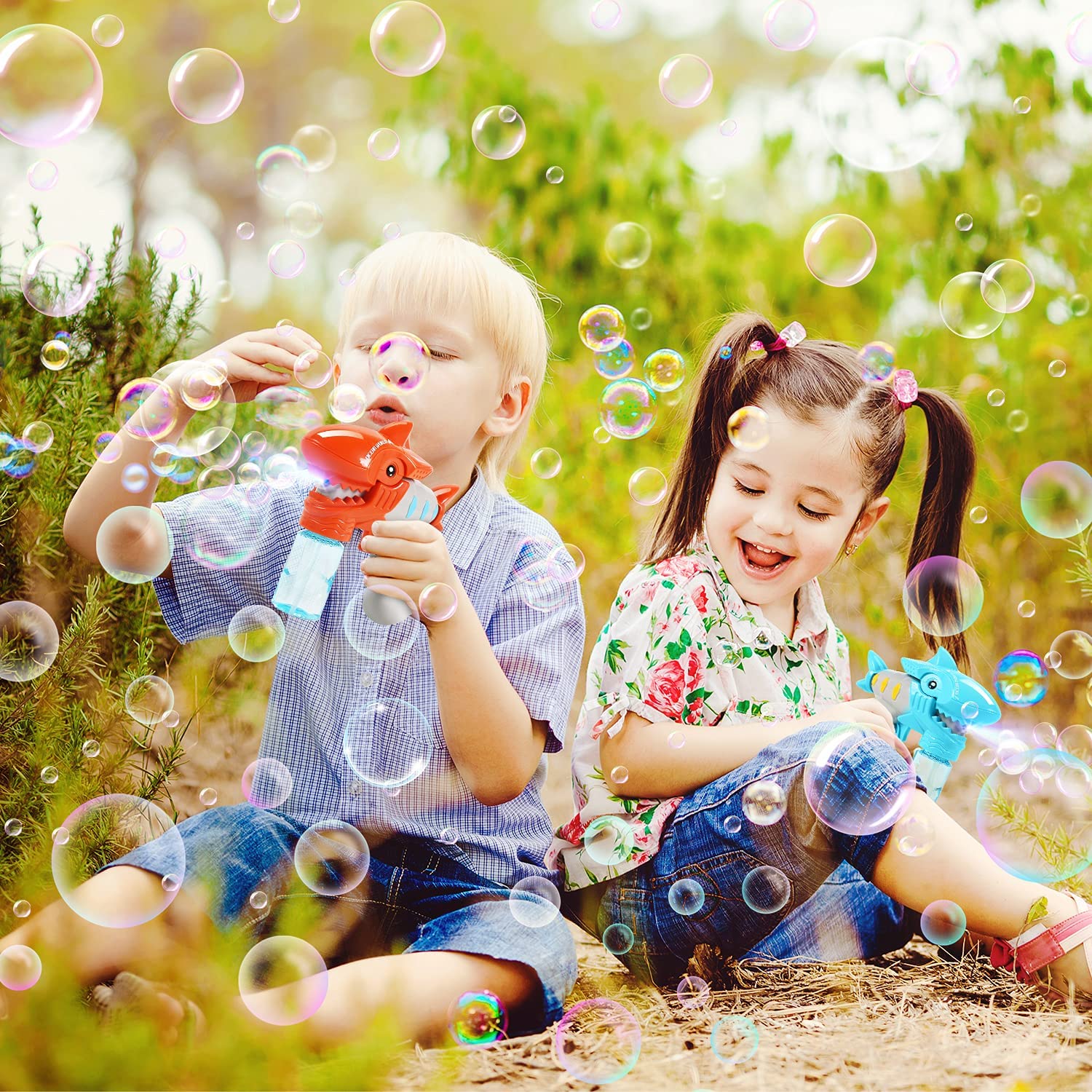 EAGLE STONE SHARK BUBBLE GUN FOR KIDS 2 SET