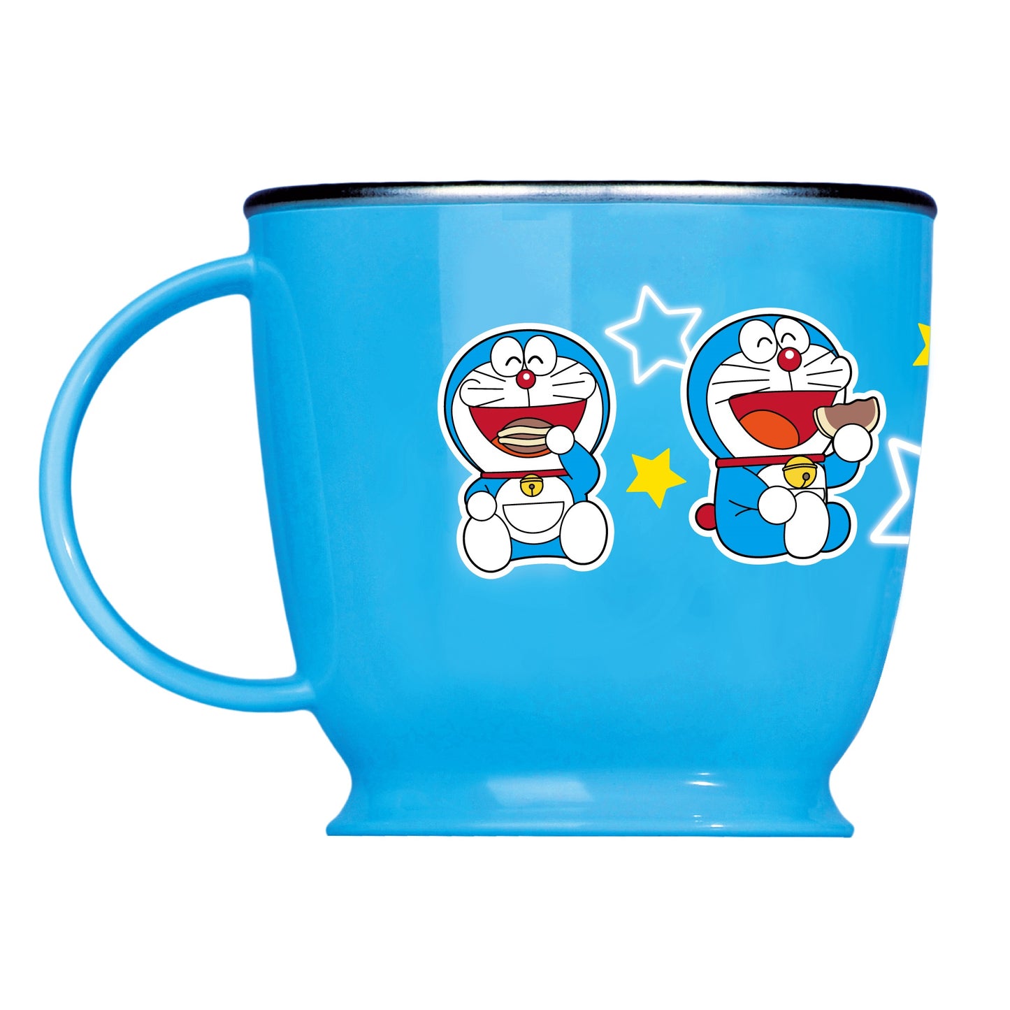 EDISON DORAEMON NON-SLIP STAINLESS SINGLE HANDLE CUP - baby enRoute