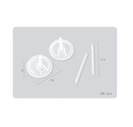 Edison No-Spill 3D(Dual Stainless) Straw Cup2 Silicone Straw Set (2pcs Set)