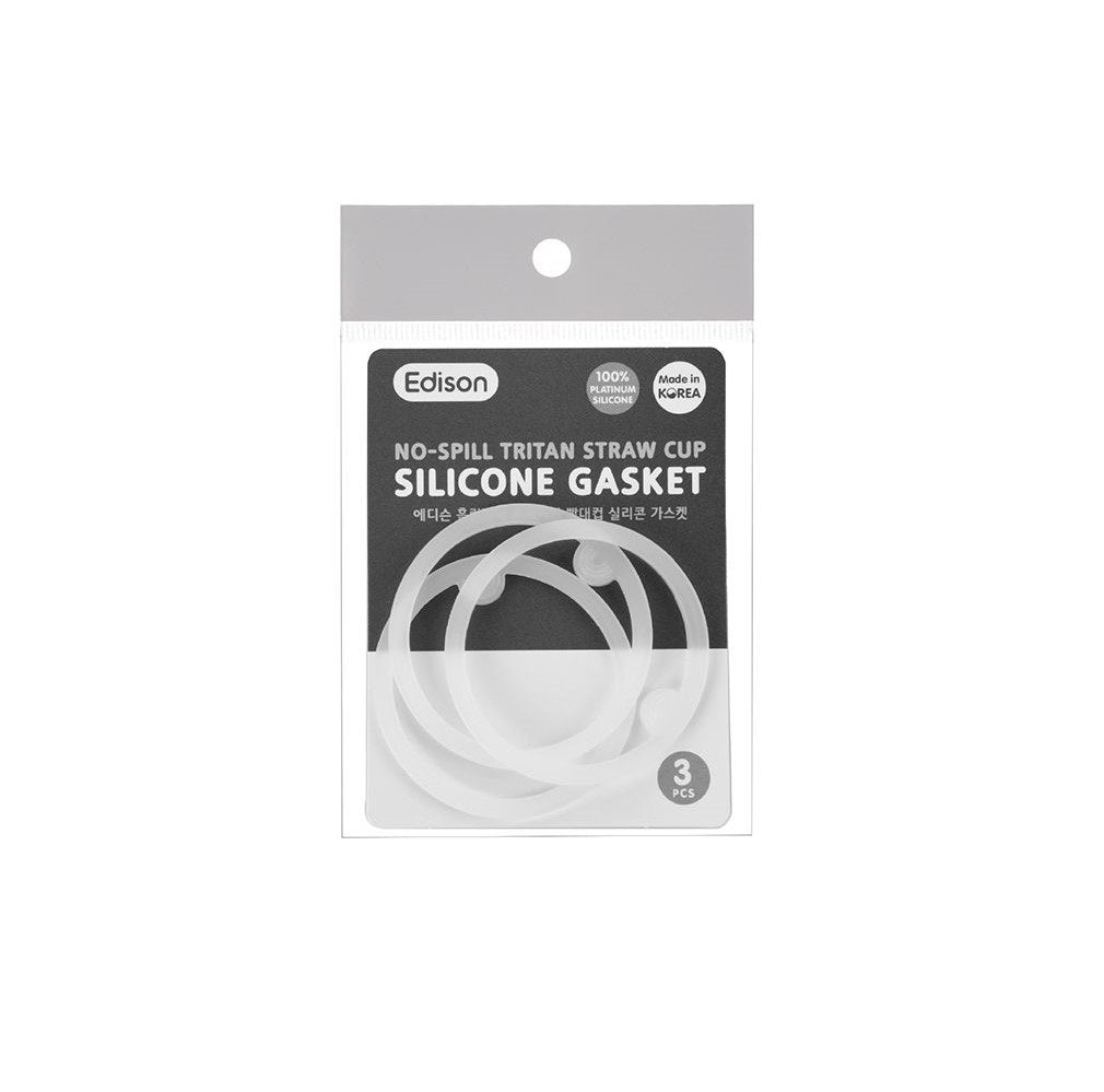 EDISON NO-SPILL TRITAN STRAW CUP SILICONE GASKET (3PCS SET)