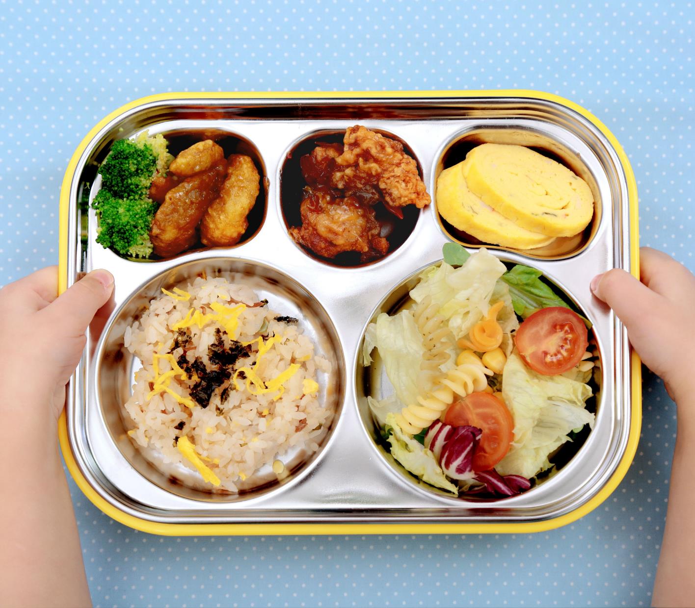 EDISON OWL DUAL NON-SLIP STAINLESS LUNCH BOX WITH POUCH