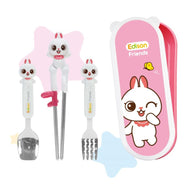 EDISON CHOPSTICKS EASY HARD CASE SET WITH FORK (RIGHT-HANDED)