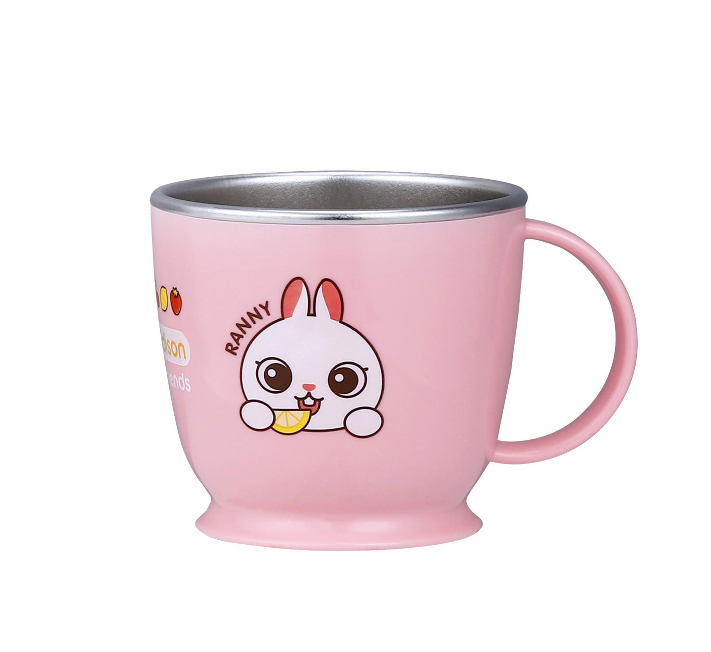 EDISON NON-SLIP STAINLESS SINGLE HANDLE CUP - baby enRoute
