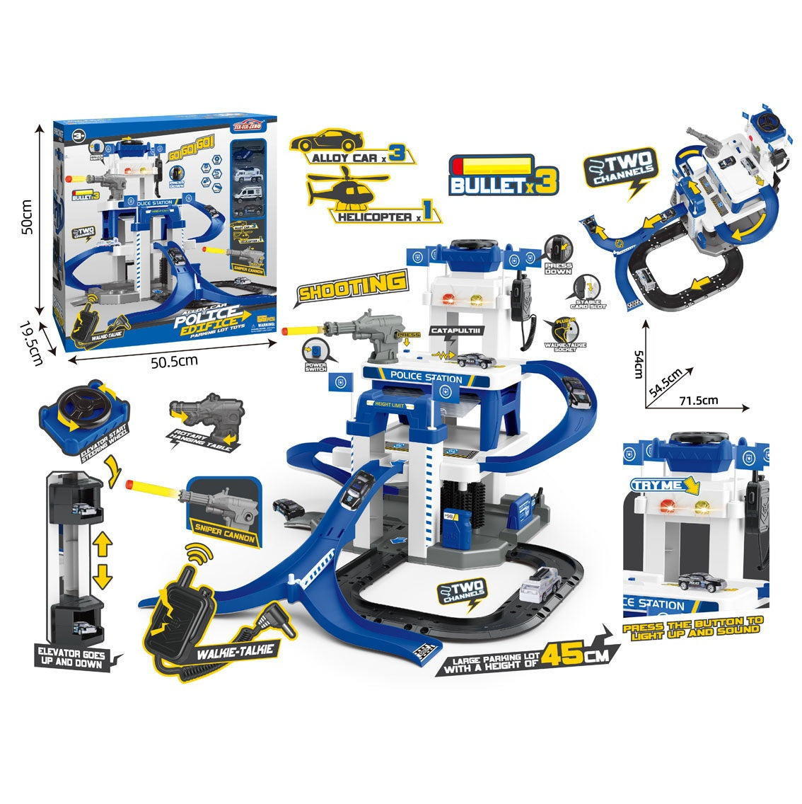 Handsome Multifunctional Police Headquarters Parking Lot Set