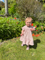 Ettie & H Pale Pink Flowers Dress