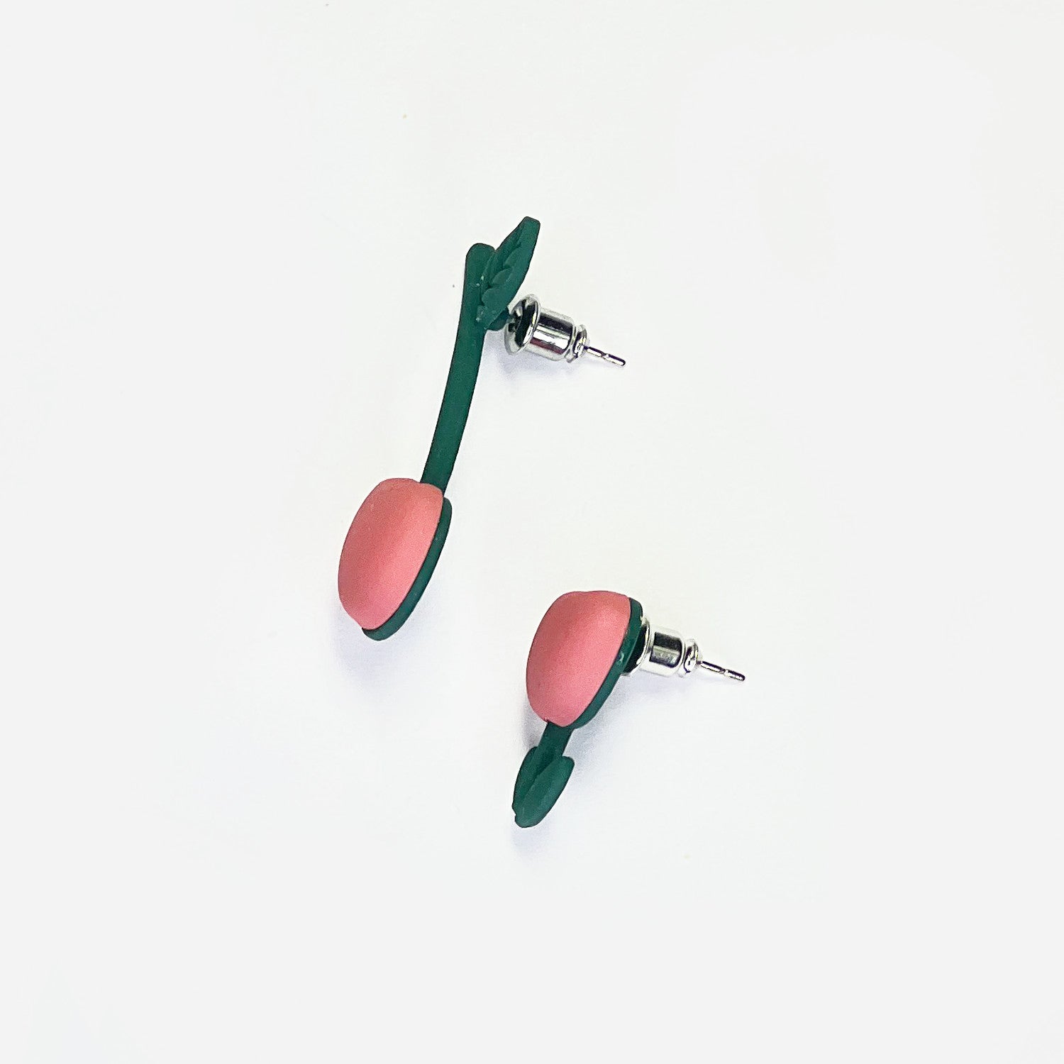 NEMIBABY EARRINGS TULIP & CHERRY - 925 STERLING SILVER PINS