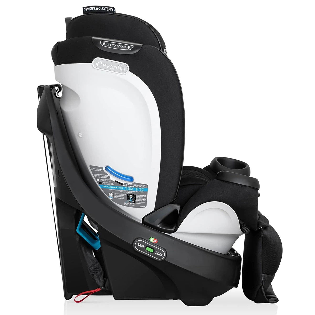 EVENFLO GOLD REVOLVE360 EXTEND ALL-IN-ONE ROTATIONAL CAR SEAT WITH SENSORSAFE
