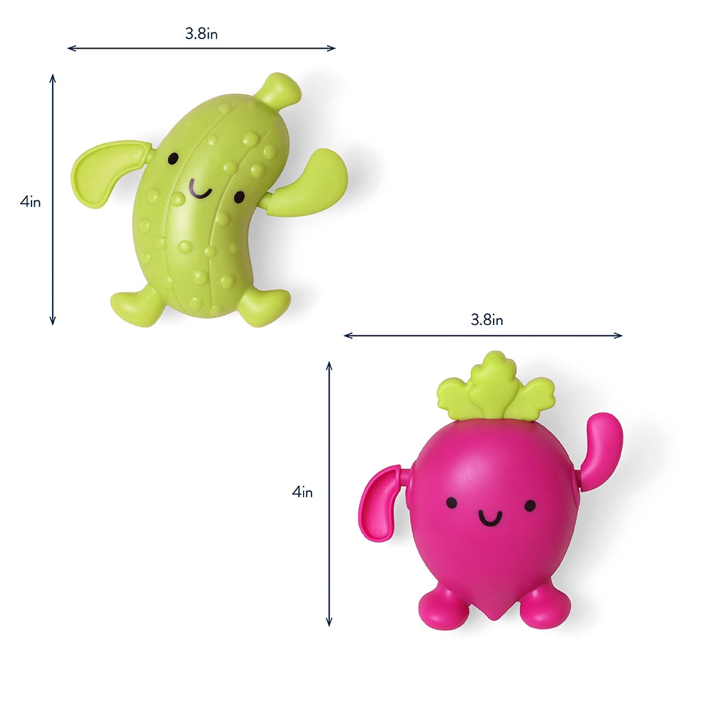 ITZY RITZY SILLY SWIMMERS BATH SET PICKLE AND BEET 