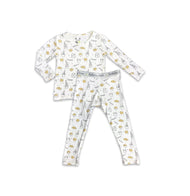 BELLABU BEAR MILK AND COOKIES ORIGINAL BAMBOO KIDS PAJAMAS