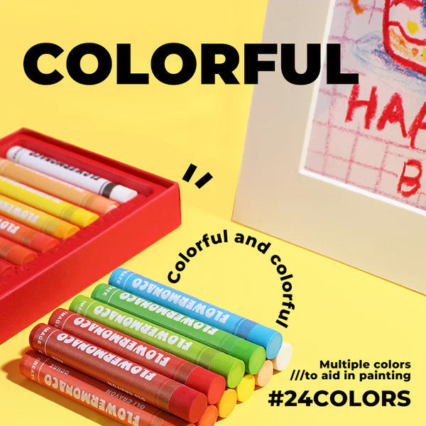 FLOWER MONACO OIL CRAYON ORIGINAL - baby enRoute