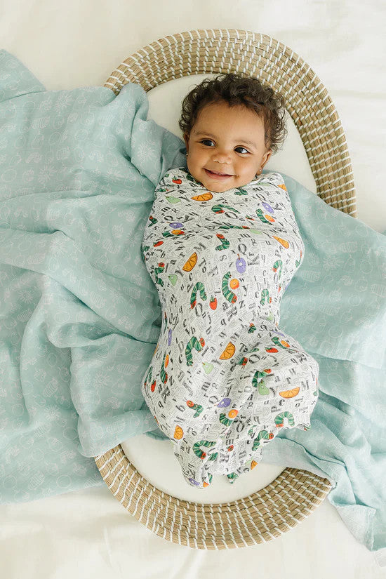 LOULOU LOLLIPOP ERIC CARLE MUSLIN SWADDLE MULTI COLOR