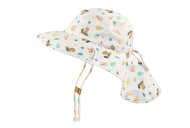 FLAPJACKKIDS KIDS SUN HAT WTH NECK CAPE BEAVER