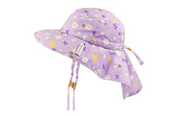 FLAPJACKKIDS KIDS SUN HAT WTH NECK CAPE DAISY
