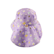 FLAPJACKKIDS KIDS SUN HAT WTH NECK CAPE DAISY