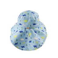 FLAPJACKKIDS KIDS SUN HAT WTH NECK CAPE DINOSAUR