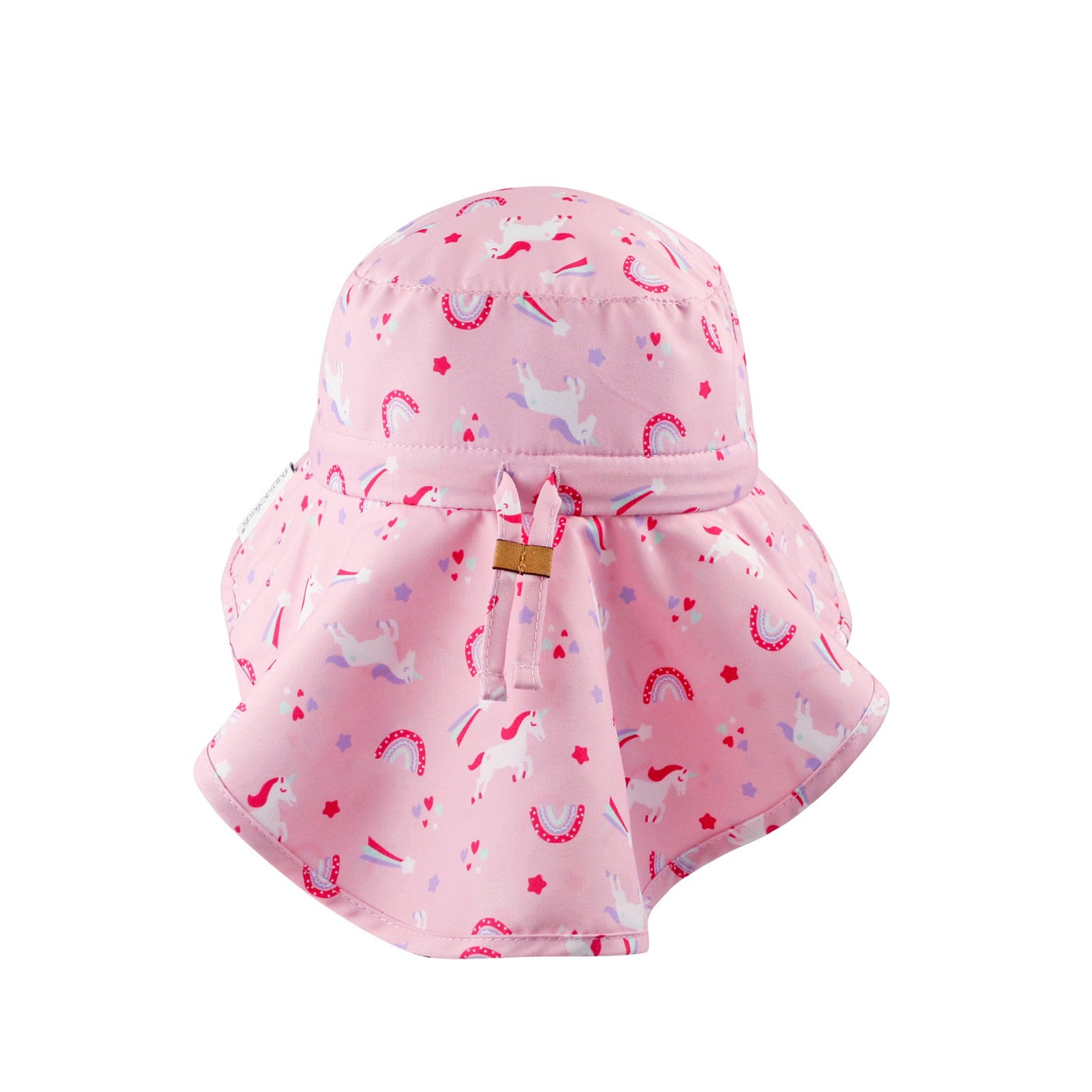 FLAPJACKKIDS KIDS SUN HAT WITH NECK CAPE UNICORN