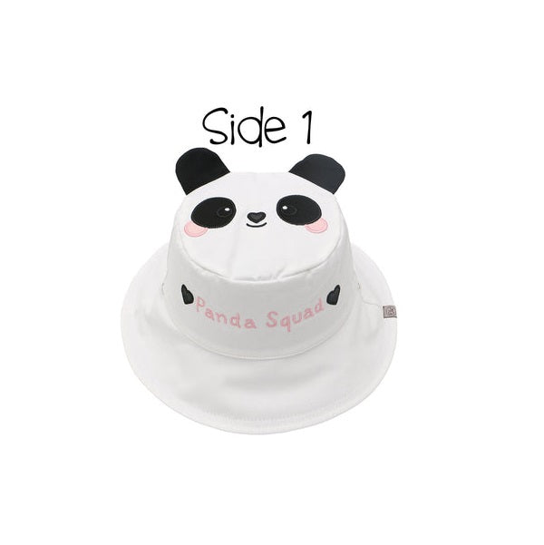 FLAPJACKKIDS REVERSIBLE KIDS SUN HAT PANDA & KOALA