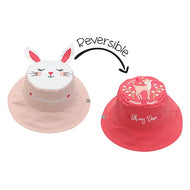 Flapjackkids Reversible Kids Sun Hat Bunny & Deer