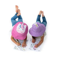 Flapjackkids Reversible Kids Sun Hat Unicorn & Star