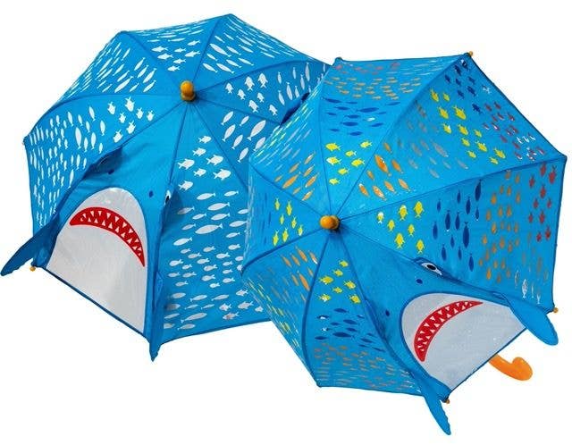 Floss And Rock Color Change 3D Umbrella-Shark