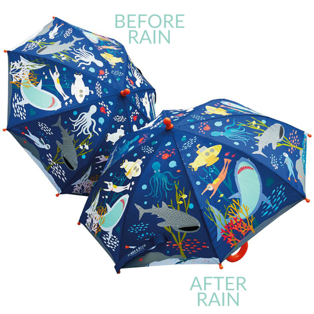 FLOSS AND ROCK COLOR CHANGE UMBRELLA-DEEP SEA - baby enRoute