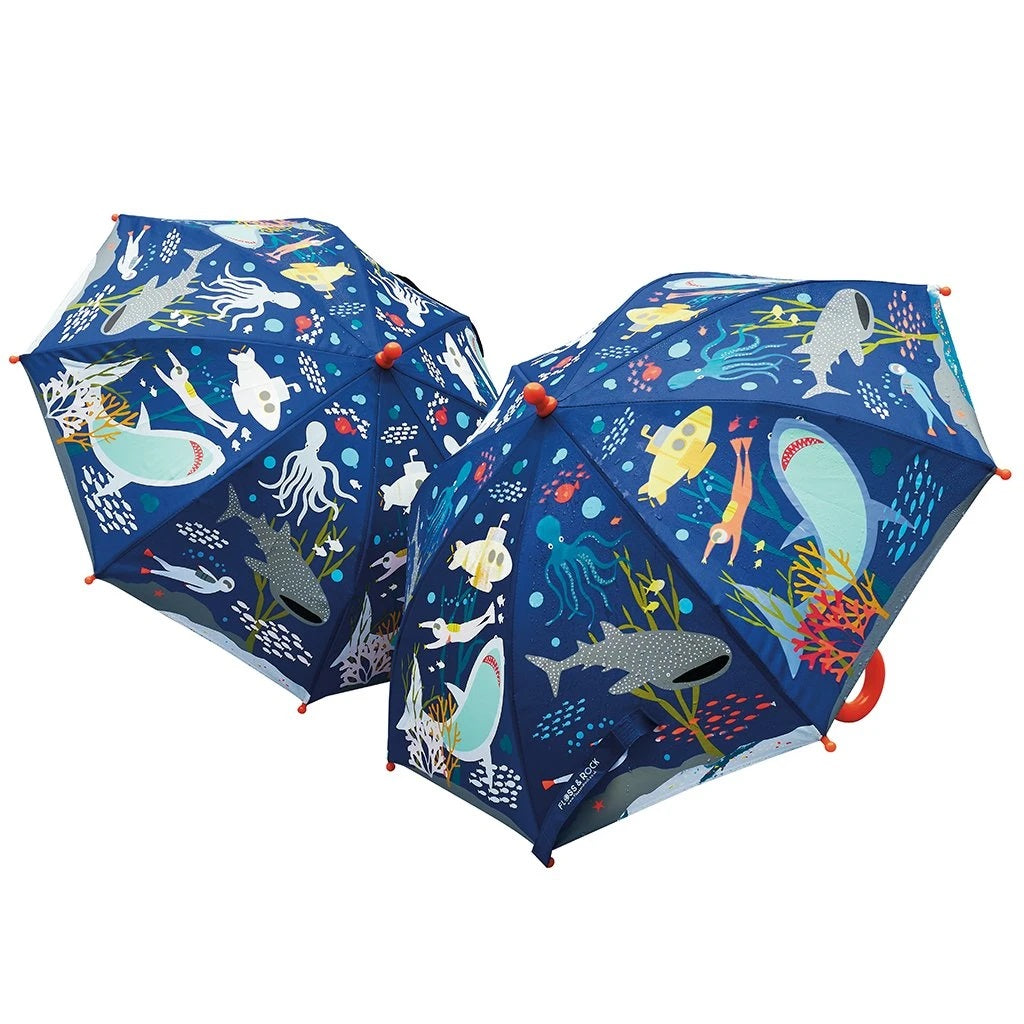 FLOSS AND ROCK COLOR CHANGE UMBRELLA-DEEP SEA - baby enRoute