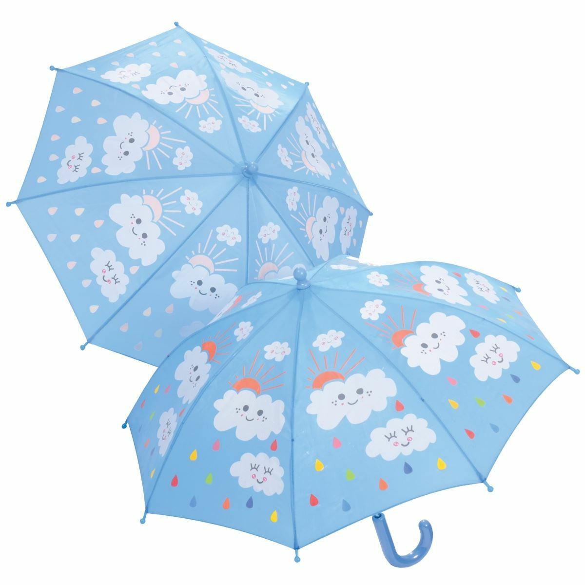 Floss And Rock Color Change Umbrella-Raindrops And Clouds