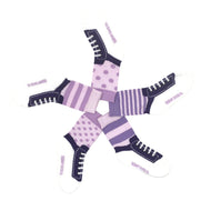 FRIDAY SOCK CO. BABY PURPLE & LILAC  SNEAKER SOCKS 0-1Y