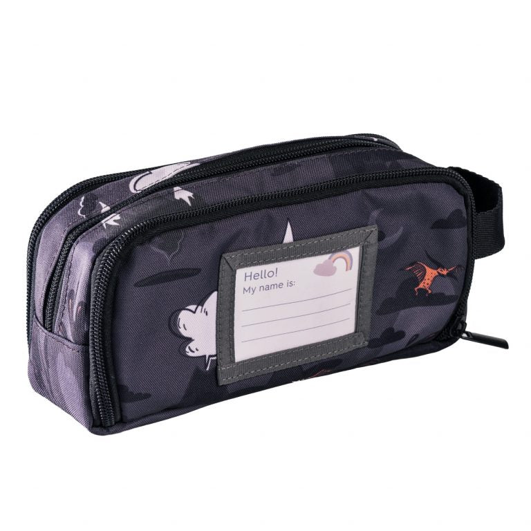 FRII OF NORWAY SCHOOL PENCIL CASE 3-LAYER DINO - baby enRoute