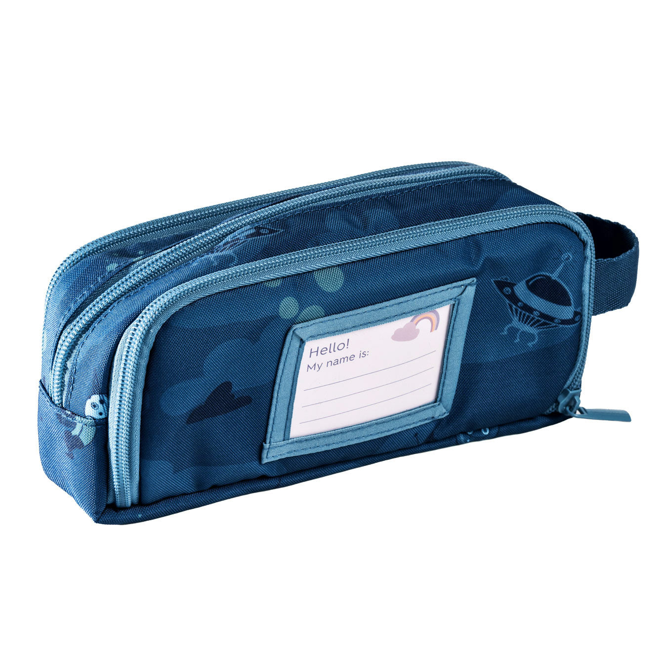 FRII OF NORWAY SCHOOL PENCIL CASE 3-LAYER NINJA BLUE - baby enRoute