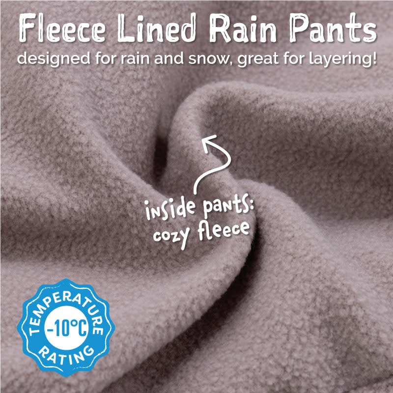 JAN & JUL WATERPROOF COZY DRY RAIN PANTS BEAR MOUNTAIN