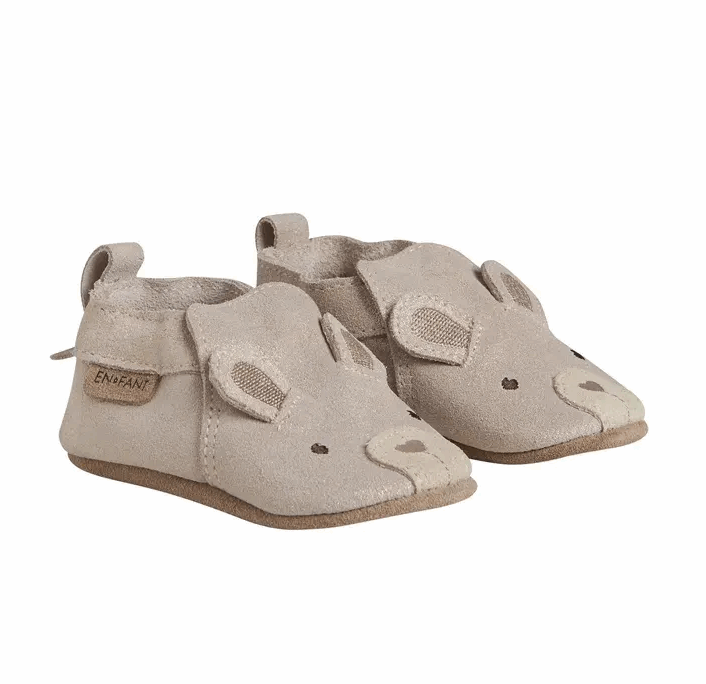 En Fant Slippers Suede Shoes Rose Dust