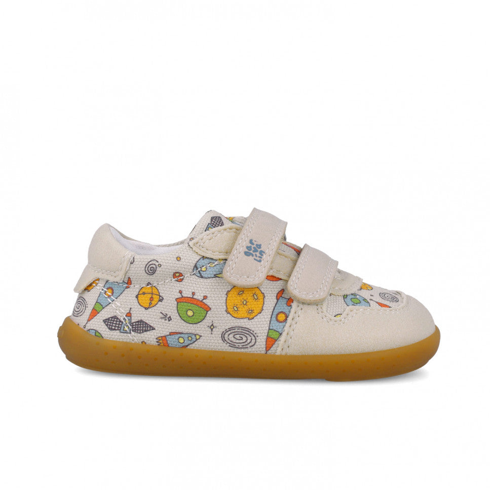 Garvalin Barefoot Children Canvas Sneakers Beige