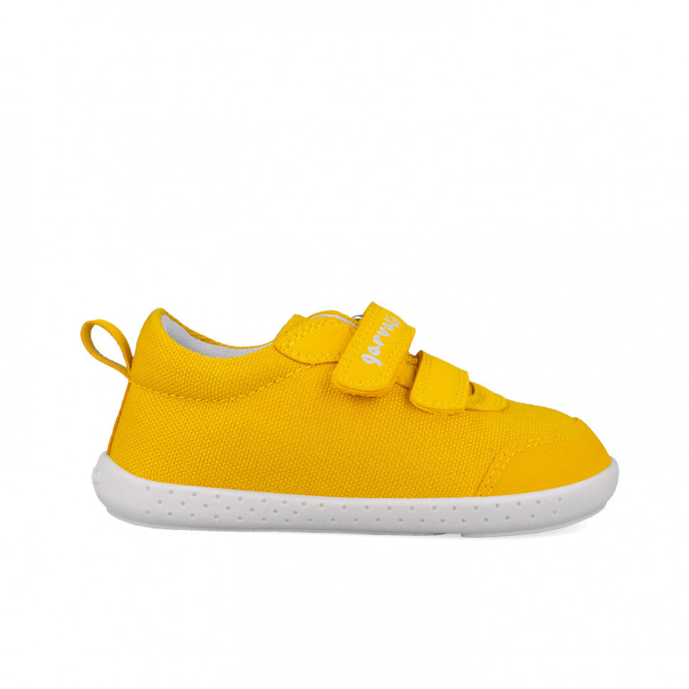 GARVALIN BAREFOOT CHILDREN CANVAS SNEAKERS YELLOW - baby enRoute