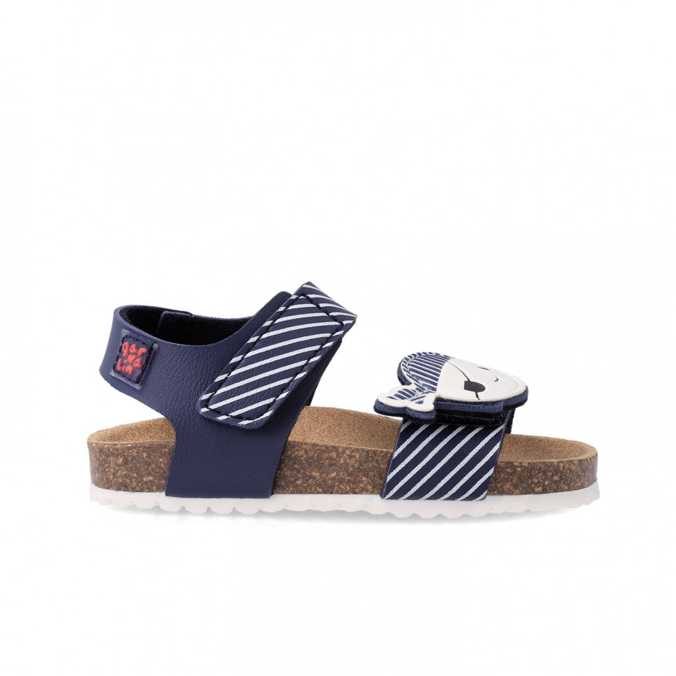 GARVALIN BIO SANDALS FOR CHILDRENS AZUL MARINO