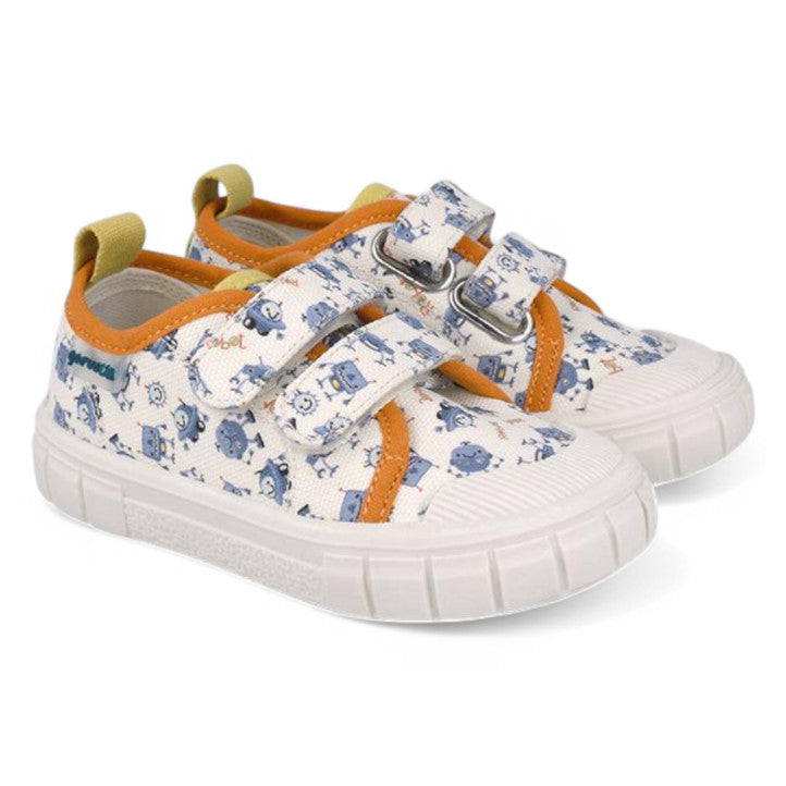 Garvalin Barefoot Children Canvas Sneakers Blanco White