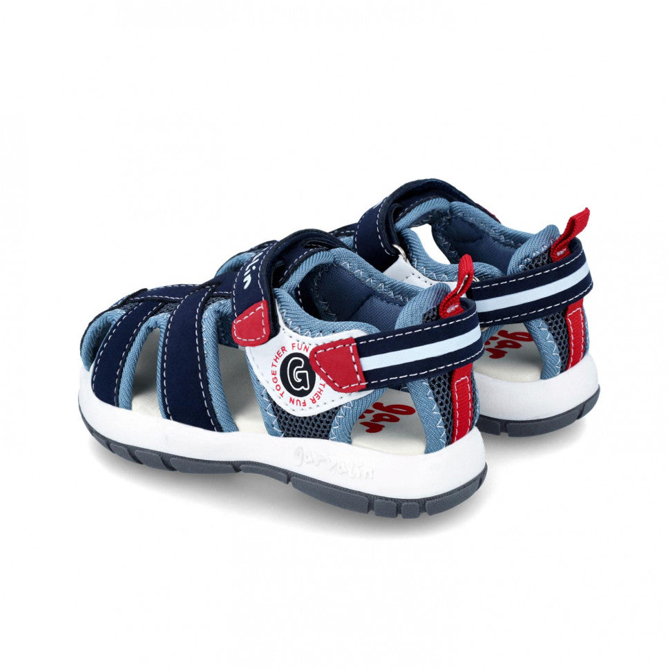 GARVALIN CHILDREN SANDALS NAVY BLUE
