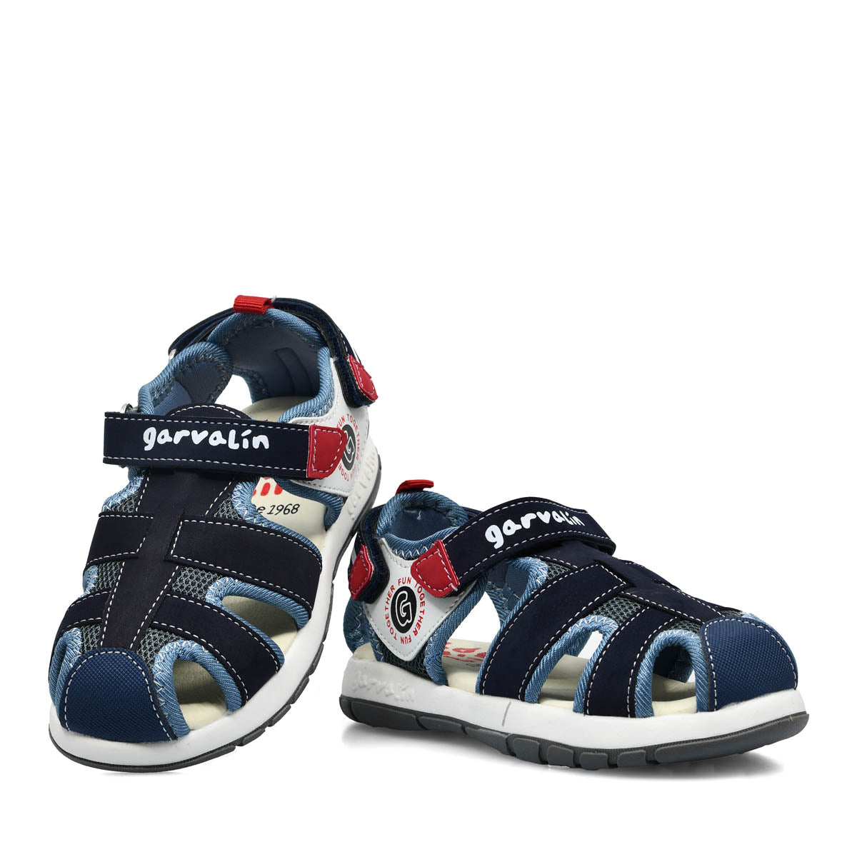 GARVALIN CHILDREN SANDALS NAVY BLUE