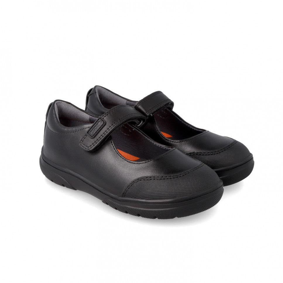 GARVALIN NAPA CHILDREN SCHOOL SHOES BLACK