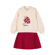 Mayoral Mini Girl Skirt Set Red
