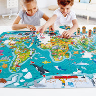 Hape 2-In-1 World Tour Puzzle And Game