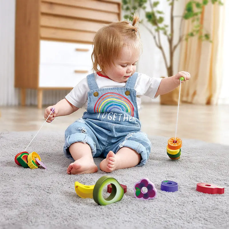 HAPE CATERPILLAR  FRUIT FEAST SET - baby enRoute