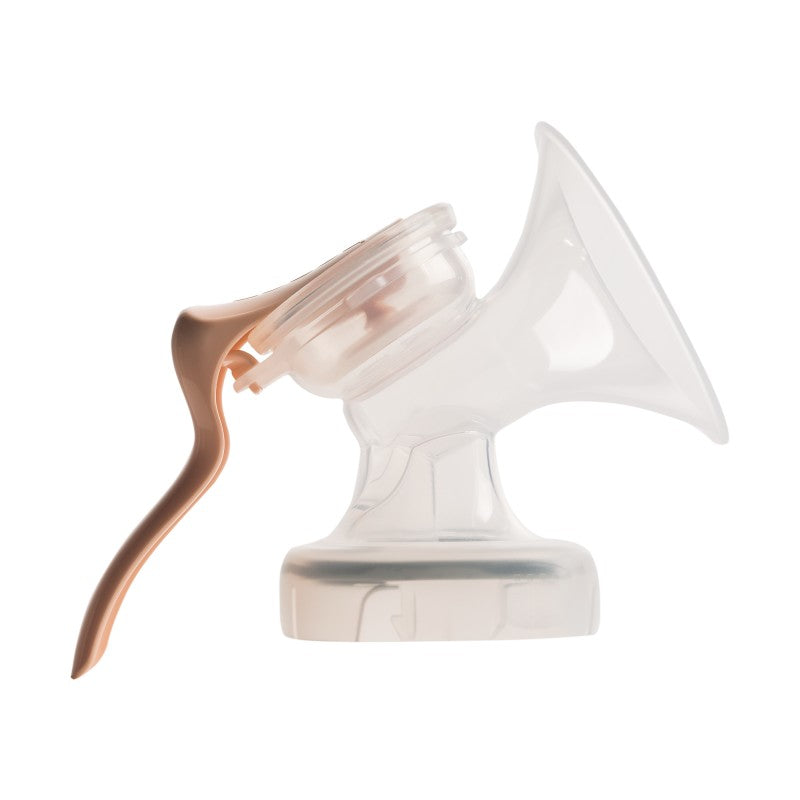 breast pump Hegen PCTO express store feed starter kit with clear body peach handle